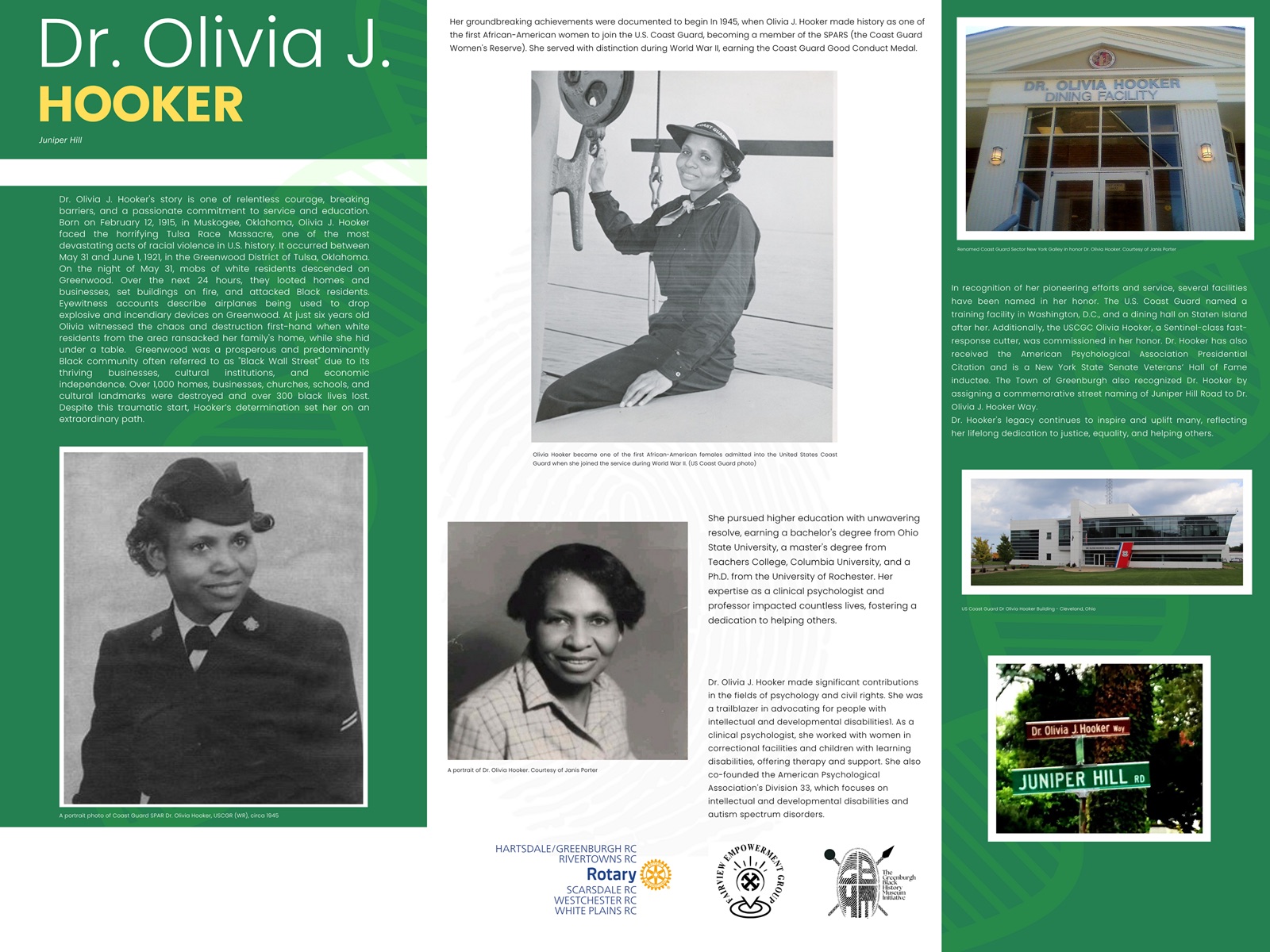 Greenburgh Black History Museum Initiative collection image: Dr. Olivia J. Hooker