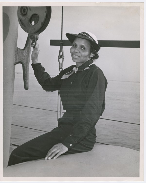 Dr. Olivia J. Hooker in her Coast Guard uniform.